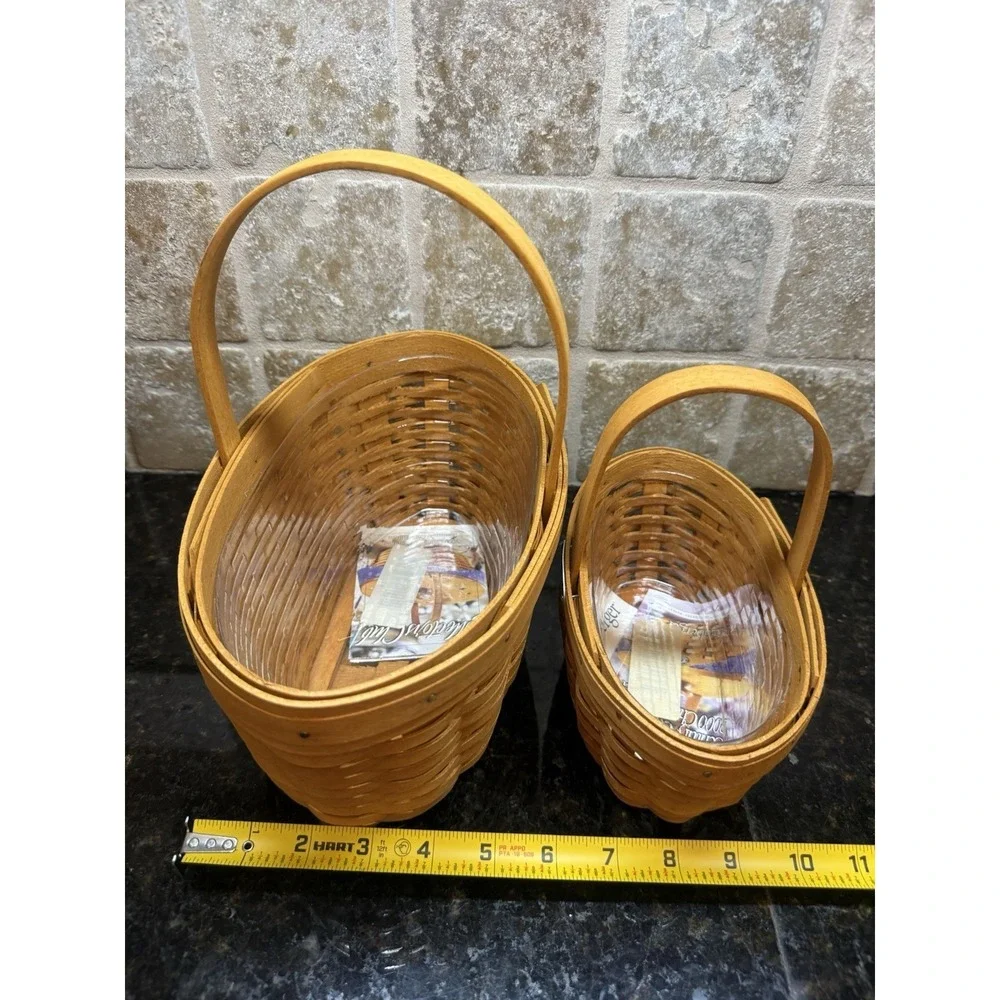 Longaberger Collector Club Rare 2000 Century Basket Double Set Retired‎ NEW